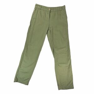 Aigle Men’s Straight Cut Chino Pants In Army Green In Size 36